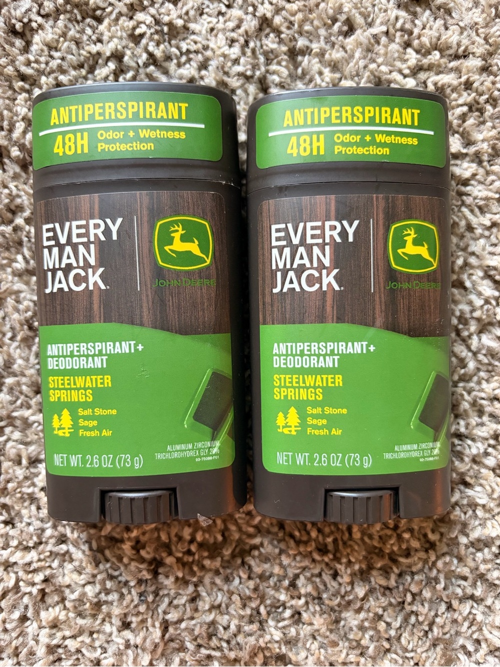 Every Man Jack Steelwater Springs Antiperspirant Deodorant 2-Pack